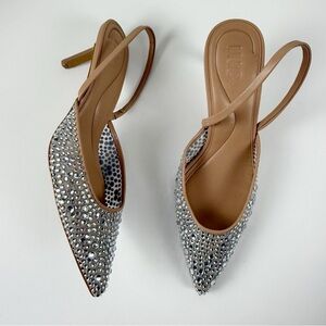 INC International Concepts Geosepa Halter Pumps Women 9M Heels Rhinestone NEW